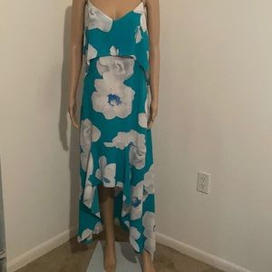 Tommy Hilfiger floral high low maxi